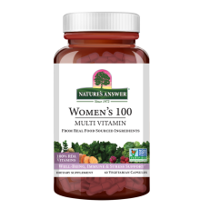 Комплекс мультивитаминов для женщин, Women’s 100 Multivitamin, Nature's Answer, 60 растительных капсул