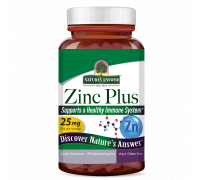 Цинк Плюс, Zinc Plus, Nature's Answer, 60 вегетарианских капсул