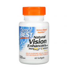 Добавка для улучшения зрения с лютеином FloraGlo, Natural Vision Enhancers, Doctor's Best, 60 капсул