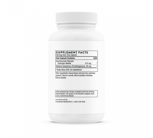 Никотинамид рибозид, NiaCel 400, Thorne Research, 60 капсул