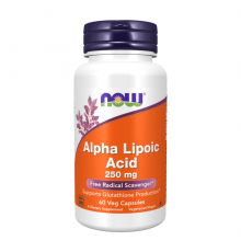 Альфа-липоевая кислота 250 мг, Alpha Lipoic Acid 250 mg, Now Foods, 60 капсул