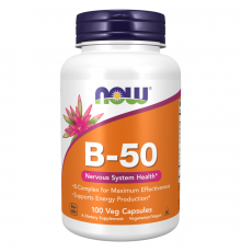 Витамины группы B, B-50, Now Foods, 100 вегетарианских капсул