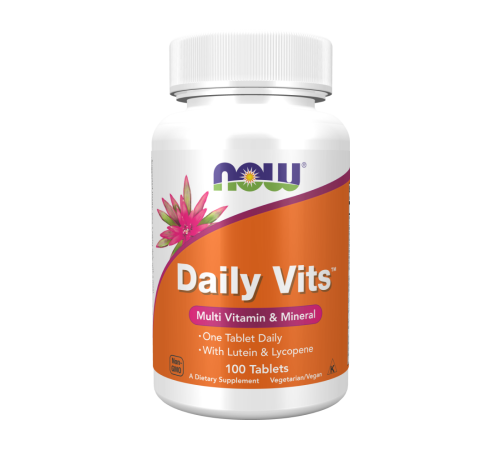 Мультивитамины и минералы, Daily Vits, Now Foods, 100 таблеток