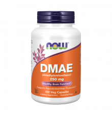 ДМАЭ 250 мг, DMAE 250 mg, Now Foods, 100 капсул