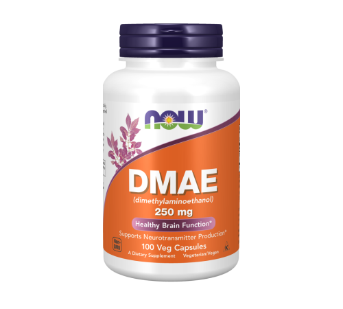 ДМАЭ 250 мг, DMAE 250 mg, Now Foods, 100 капсул