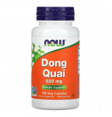Дягиль натуральный 520 мг, Dong Quai 520 мг, Now Foods, 100 вегетарианских капсул