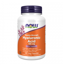 Гиалуроновая кислота 100 мг, Hyaluronic Acid  100 mg, Now Foods, 120 капсул