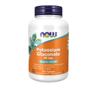 Глюконат калия, Potassium Gluconate, Now Foods, 250 таблеток