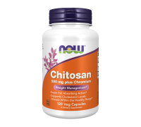 Хитозан с хромом, Chitosan, Now Foods, 120 капсул