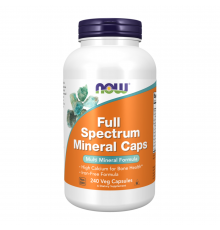 Капсулы с мультиминералами, Full Spectrum Mineral Caps, Now Foods, 240 капсул