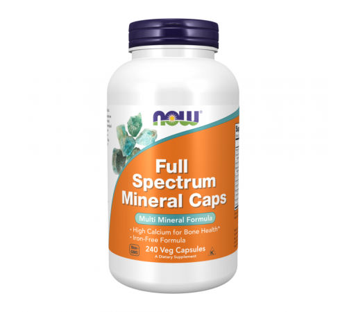 Капсулы с мультиминералами, Full Spectrum Mineral Caps, Now Foods, 240 капсул
