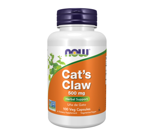 Экстракт коры Кошачьего когтя 500 мг, Cat's Claw 500 mg, Now Foods, 100 капсул
