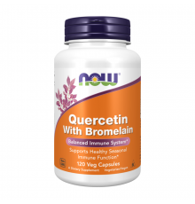 Кверцетин с бромелаином, Quercetin with Bromelain, Now Foods, 120 капсул