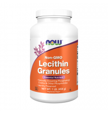 Лецитин в гранулах, Lecithin Granules, Now Foods, 454 г