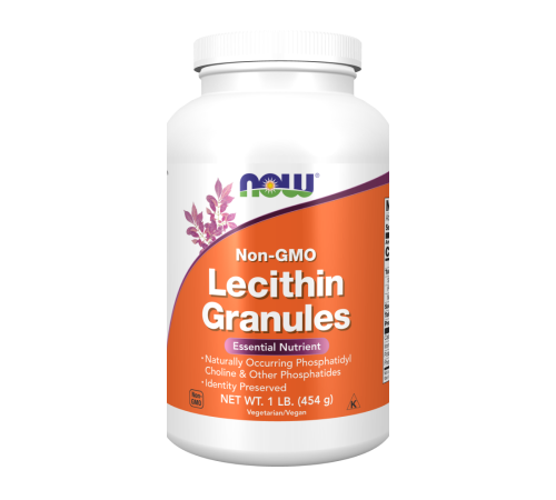 Лецитин в гранулах, Lecithin Granules, Now Foods, 454 г