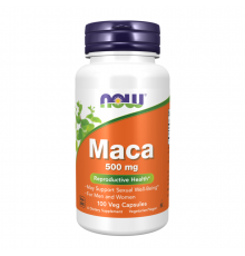 Мака 500 мг, Maca 500mg, Now Foods, 100 капсул