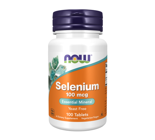 Селен 100 мкг, Selenium 100 mcg, Now Foods, 100 таблеток