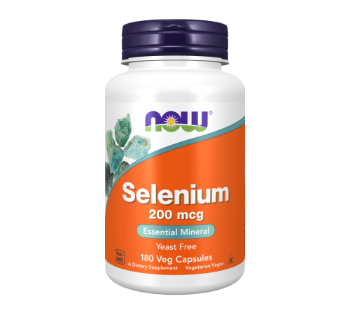 Селен 200 мкг, Selenium 200 mcg, Now Foods, 180 капсул