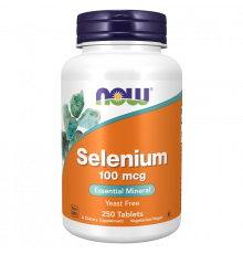 Селен 100 мкг, Selenium 100 mcg, Now Foods, 250 таблеток