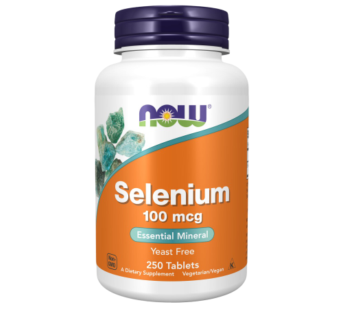 Селен 100 мкг, Selenium 100 mcg, Now Foods, 250 таблеток