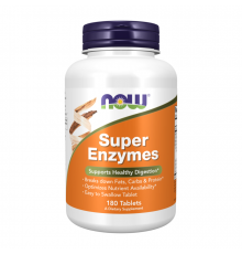 Супер Ферменты, Super Enzymes, Now Foods, 180 таблеток