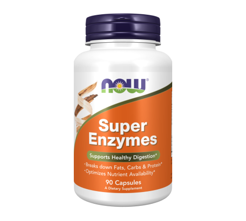 Супер Энзимы, Super Enzymes, Now Foods, 90 капсул