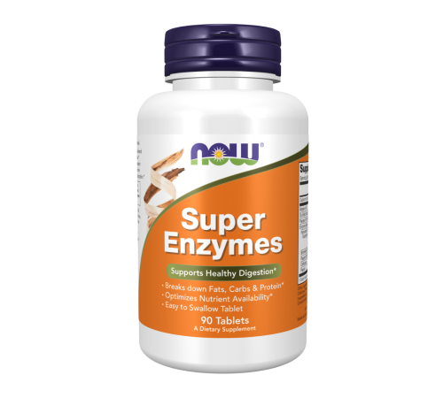 Супер ферменты, Super Enzymes, Now Foods, 90 таблеток