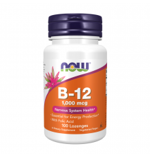 Витамин B12 1000 мкг, Vitamin B-12 1000 mcg, Now Foods, 100 пастилок