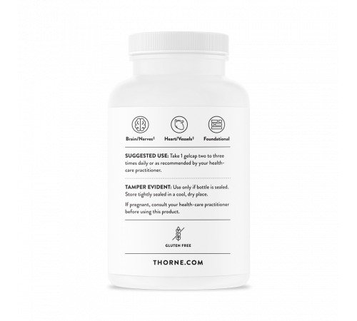 Омега-3 с коэнзимом Q10, Omega-3 with CoQ10, Thorne Research, 90 желатиновых капсул