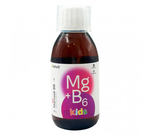Магний хелат комплекс + B6 детский, 150 мл, Onvit