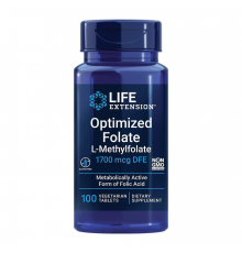 Оптимизированный фолат, Optimized Folate, Life Extension, 100 вегетарианских таблеток