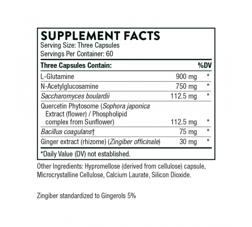 Комплекс пробиотиков с аминокислотами, Perma-Clear, Thorne, 180 капсул
