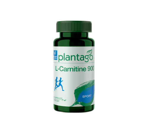 L-Карнитин, L-Carnitine, Plantago, 60 капсул