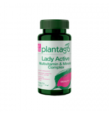 Витаминно-минеральный комплекс для женщин, Lady Active Multivitamin & Mineral, Plantago, 30 таблеток