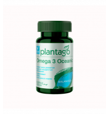 Омега 3, Omega 3, Plantago, 60 капсул