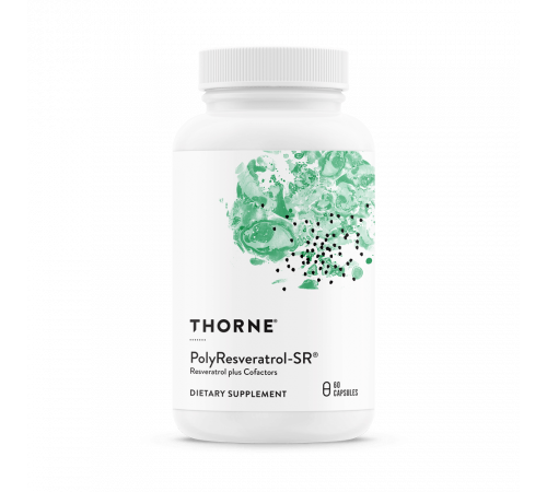 Транс-ресвератрол, PolyResveratrol-SR, Thorne, 60 капсул