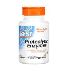 Протеолитические ферменты, Proteolytic Enzymes, Doctor's Best, 90 капсул