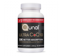 Ультра Q10, Ultra CoQ10, Qunol, 30 капсул