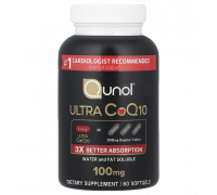 Ультра Q10, Ultra CoQ10, Qunol, 60 капсул