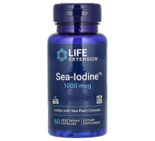 Морской йод, Life Extension Sea-Iodine, 1000 мкг, 60 вегетарианских капсул