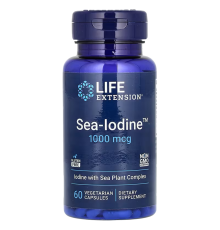 Морской йод, Life Extension Sea-Iodine, 1000 мкг, 60 вегетарианских капсул
