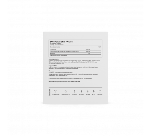 Комплекс для улучшения сна, Sleep +, Thorne, 15 питательных дисков