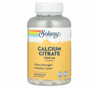 Цитрат кальция, Calcium Citrate, Solaray, 120 растительных капсул