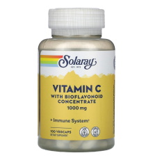 Витамин C с концентратом биофлавоноидов, Vitamin C with Bioflavonoid concentrate, Solaray, 100 вегетарианских капсул