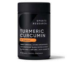 Комплекс с Куркумином с Биоперином, Turmeric Curcumin C3 Complex BioPerine, Sports Research, 60 капсул
