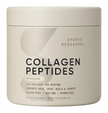 Пептиды коллагена без вкуса, Collagen Peptides Unflavored, Sports Research, 110,6 г.