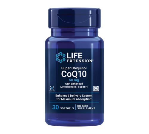 Суперубихинол CoQ10, Super Ubiquinol CoQ10 50 mg, Life Extension, 30 желатиновых капсул