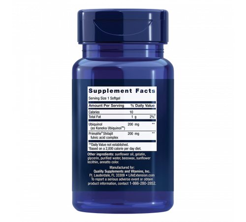 Супер убихинол (CoQ10) 200 мг, Super Ubiquinol CoQ10 With Enhanced Mitochondrial Support, Life Extension, 30 капсул