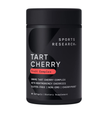 Концентрат вишни 800 мг, Tart Cherry 800 mg, Sports Research, 60 капсул