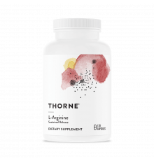 L-Аргинин, L-Arginine, Thorne, 120 капсул